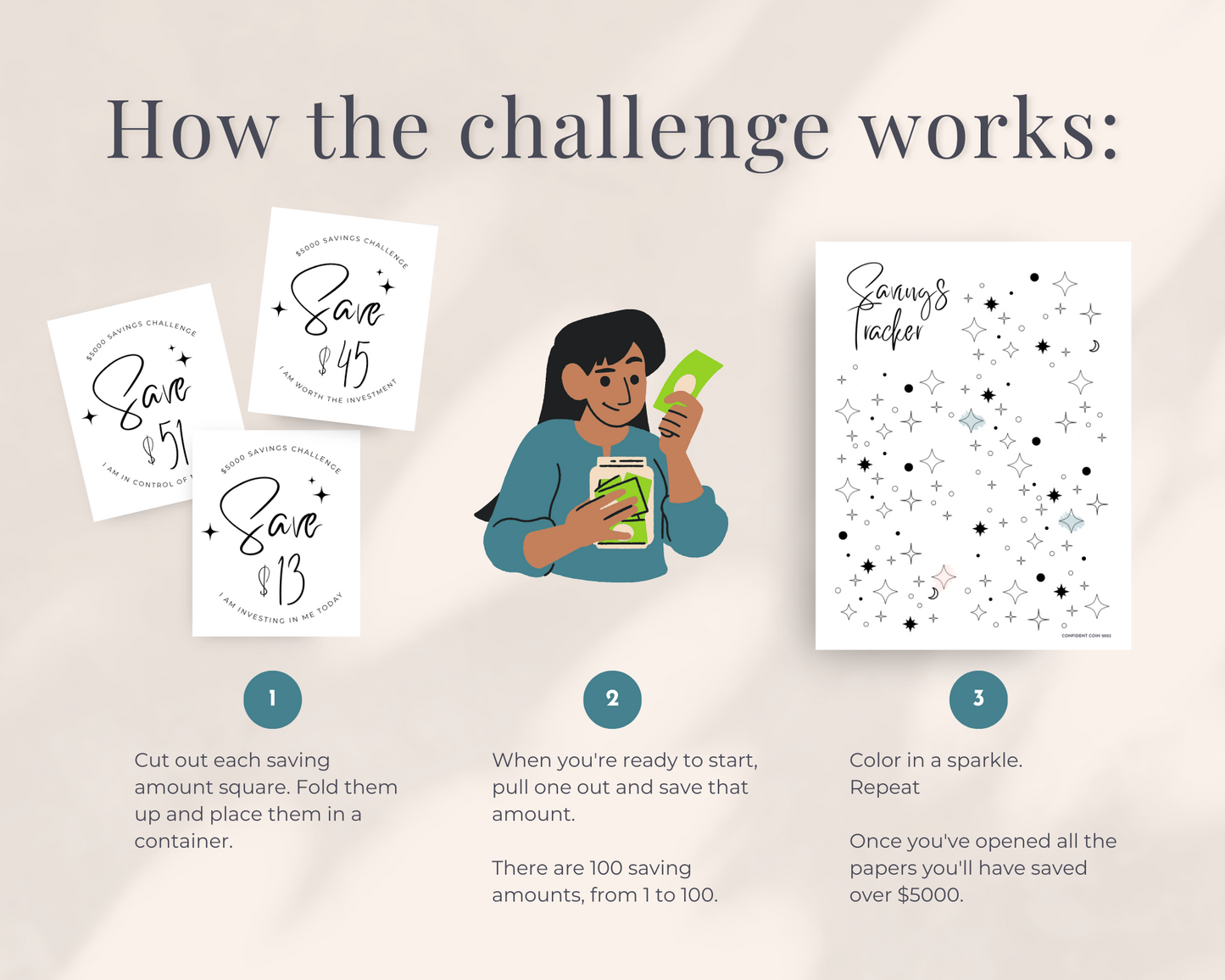 $5000 Saving Challenge Printable
