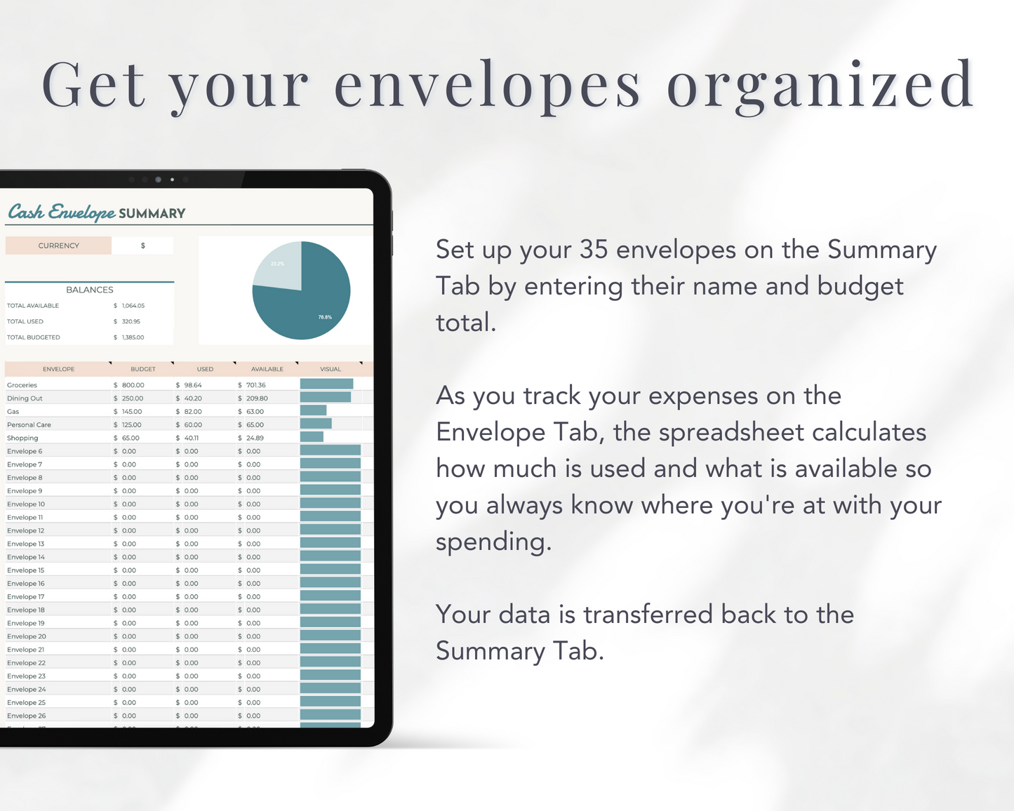 Visual Cash Envelope Tracker