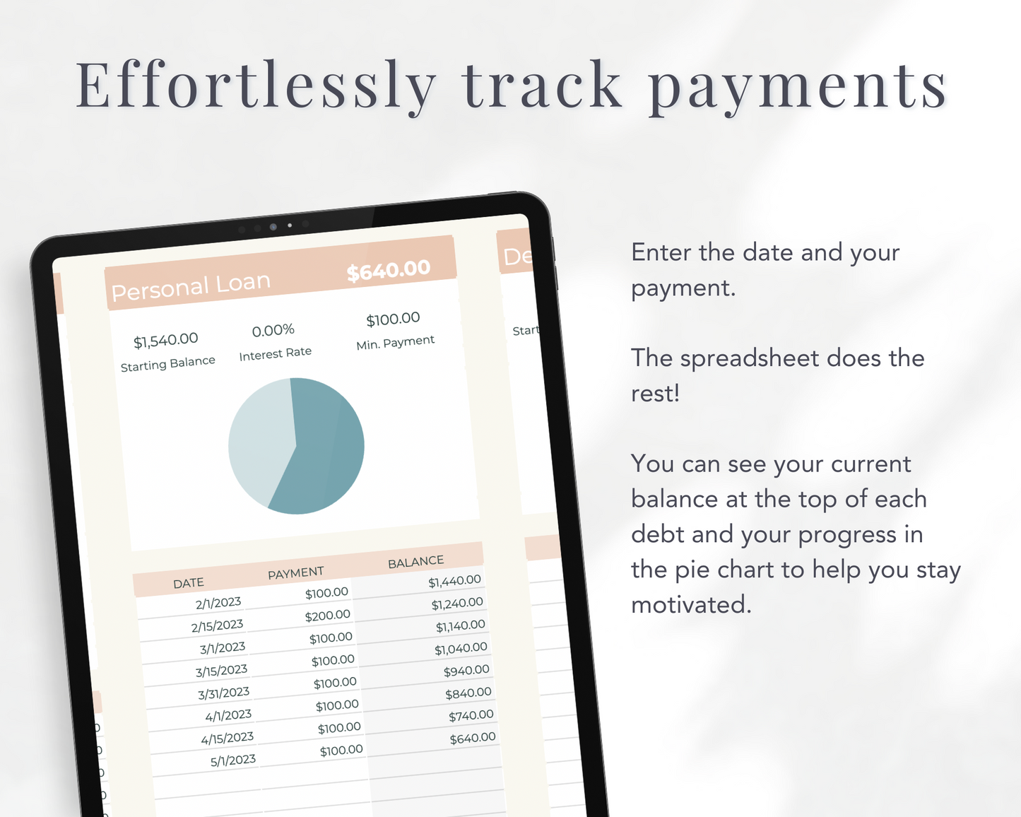 Easy Debt Payoff Tracker