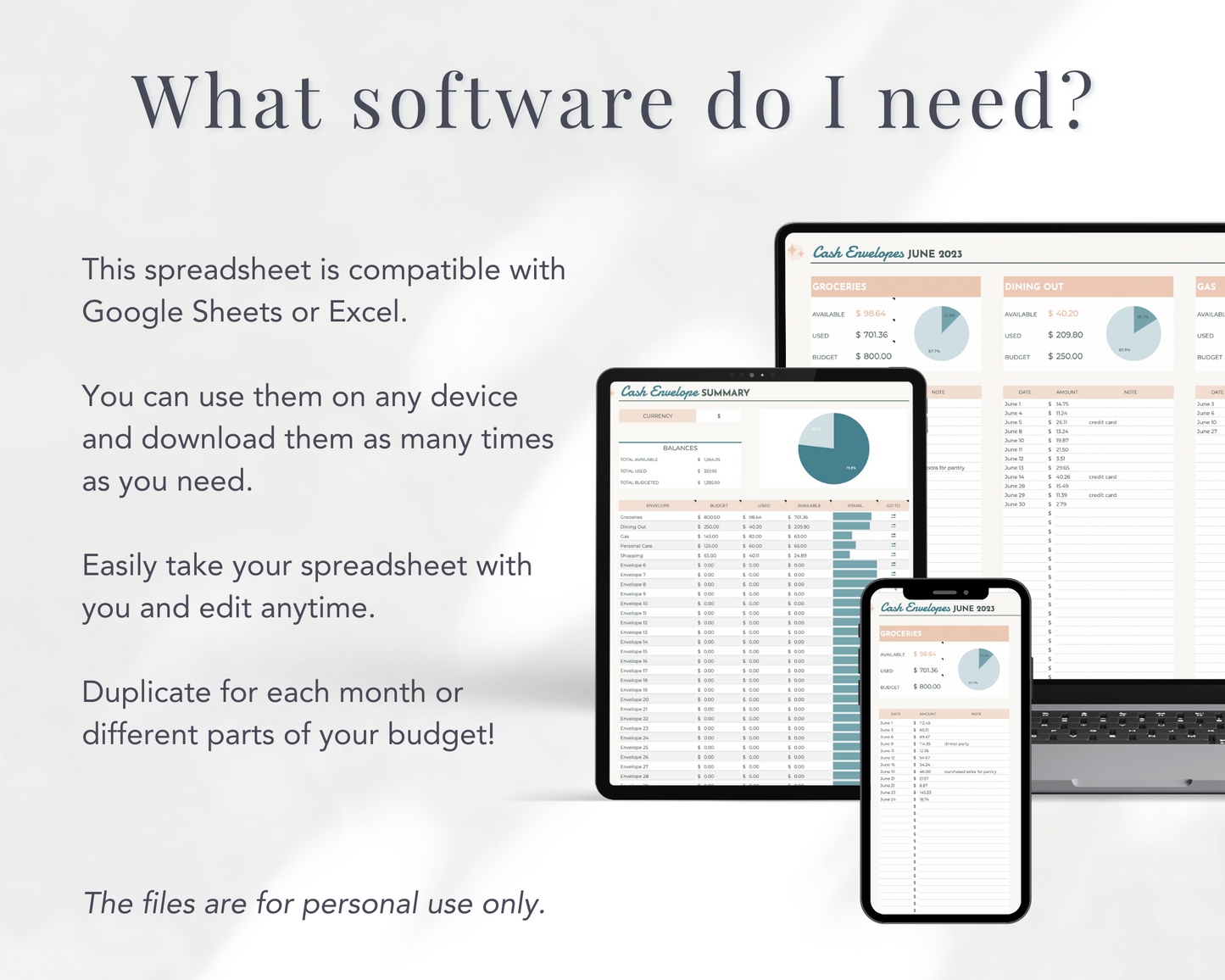 Visual Cash Envelope Tracker