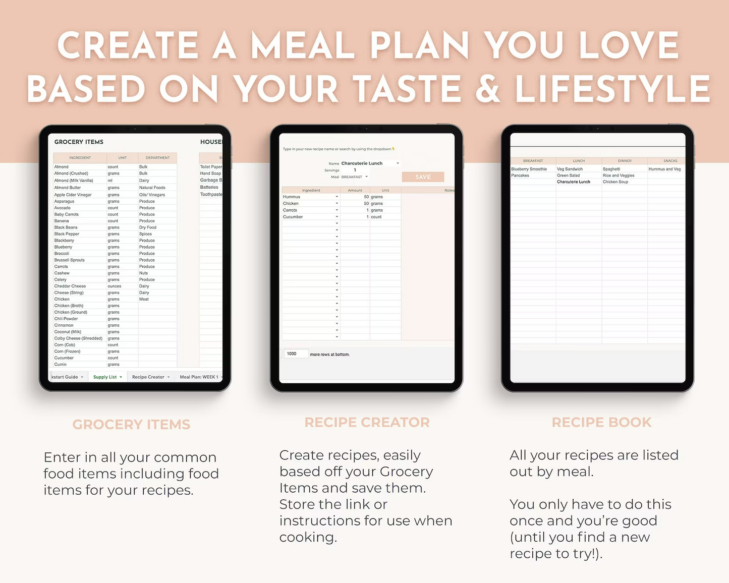 Digital Meal Planner