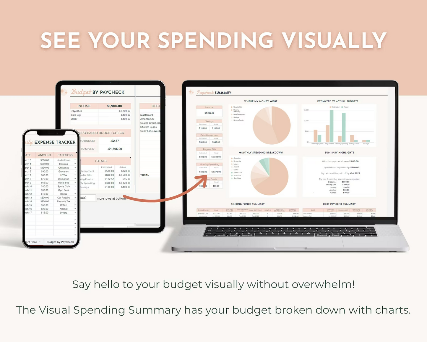 Ultimate Budget by Paycheck (Pink)