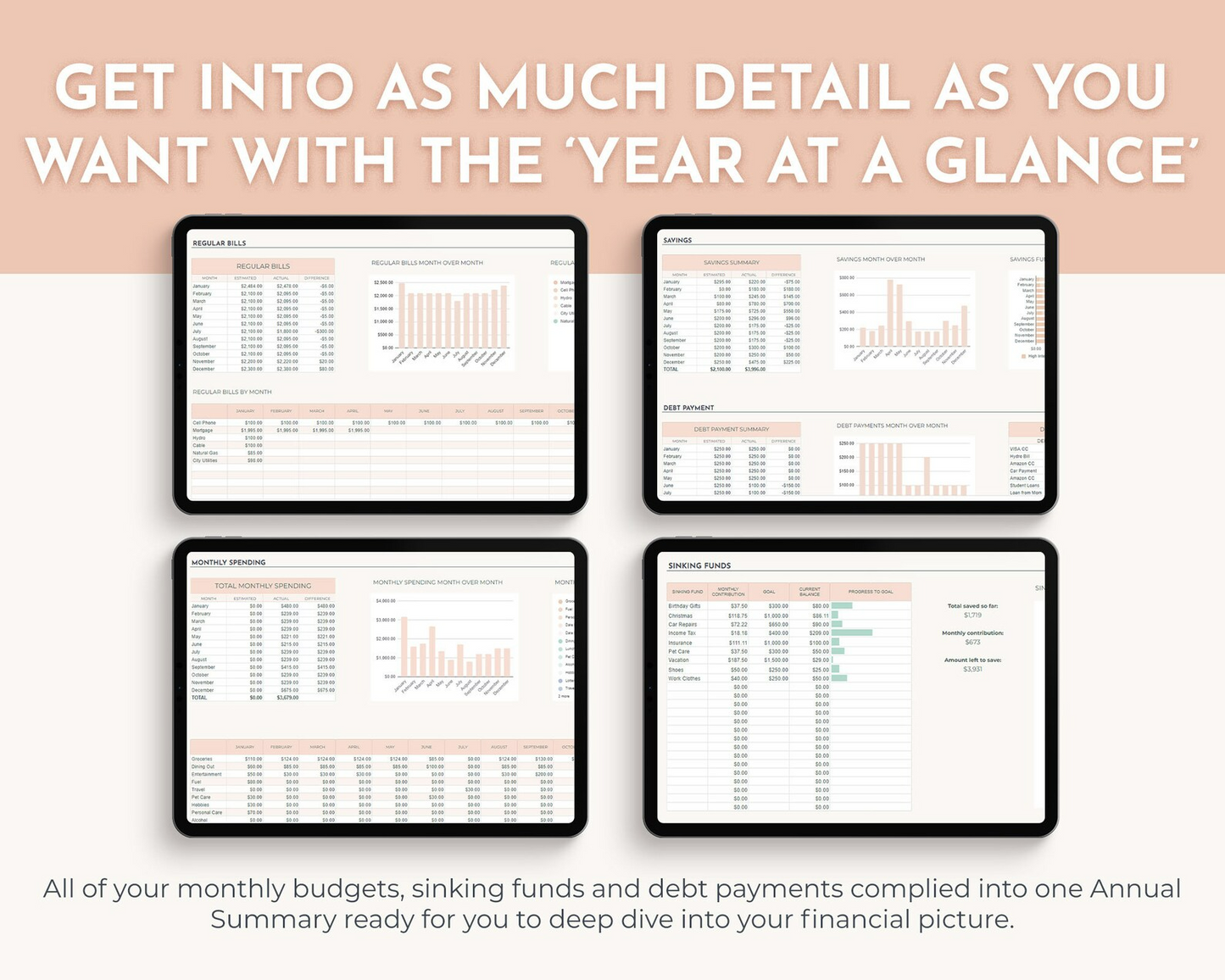 Ultimate Annual Budget Spreadsheet