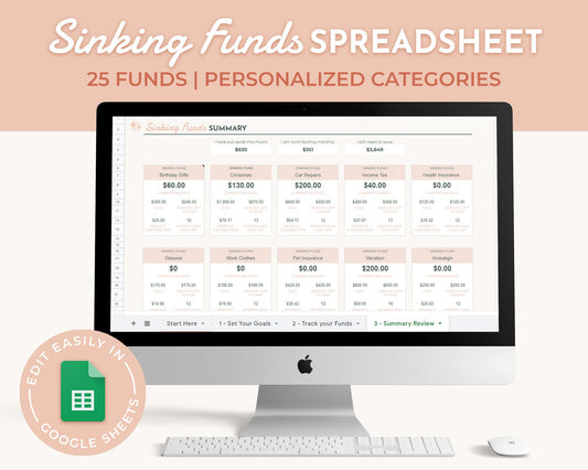 Sinking Funds Spreadsheet