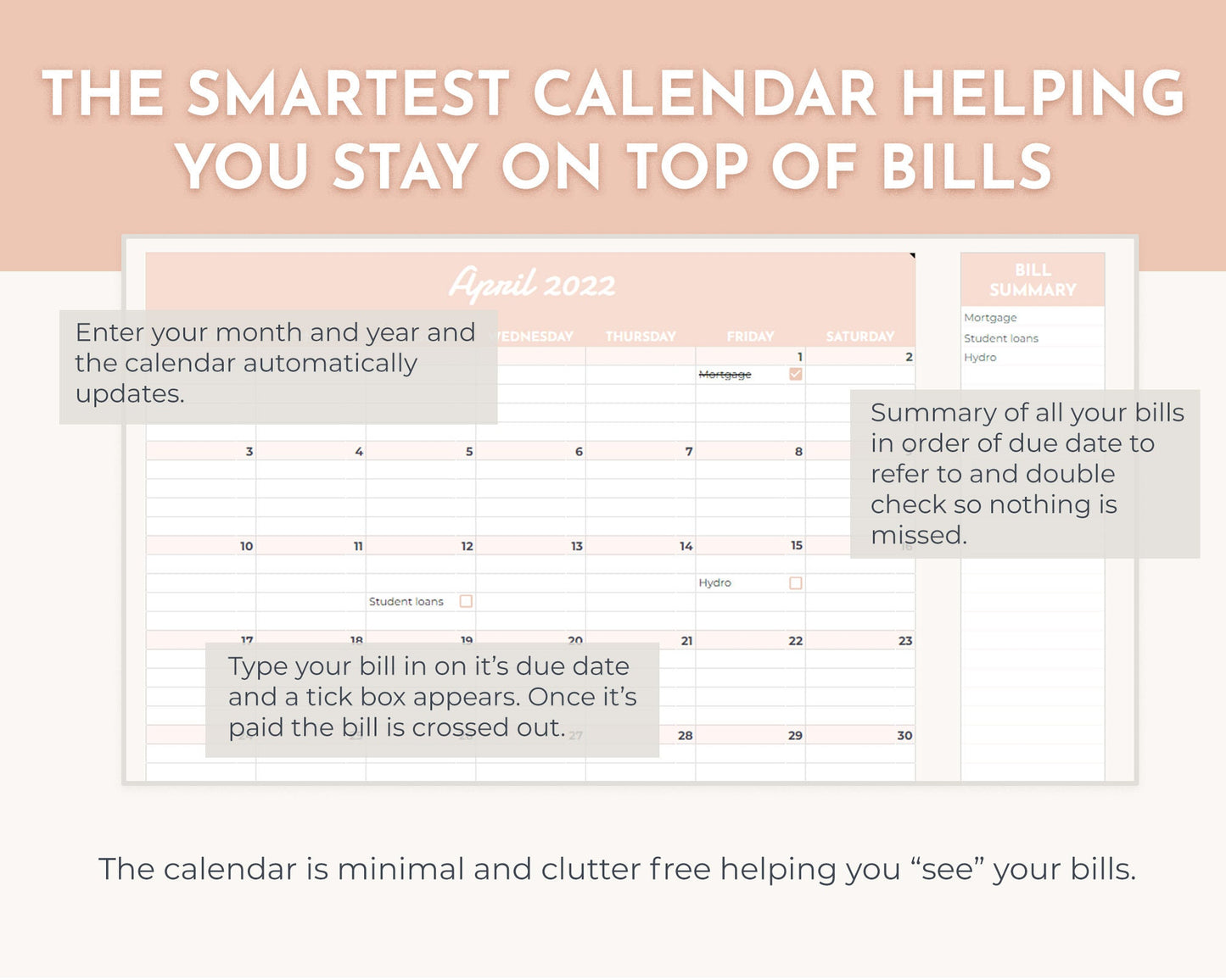 Ultimate Monthly Budget Spreadsheet