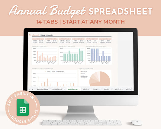 Annual Budget Spreadsheet