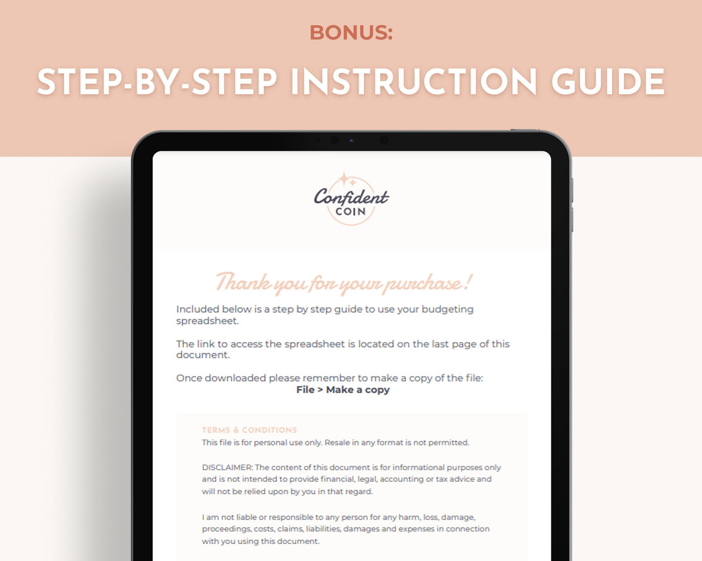 Annual Budget Tracker Spreadsheet (Pink)