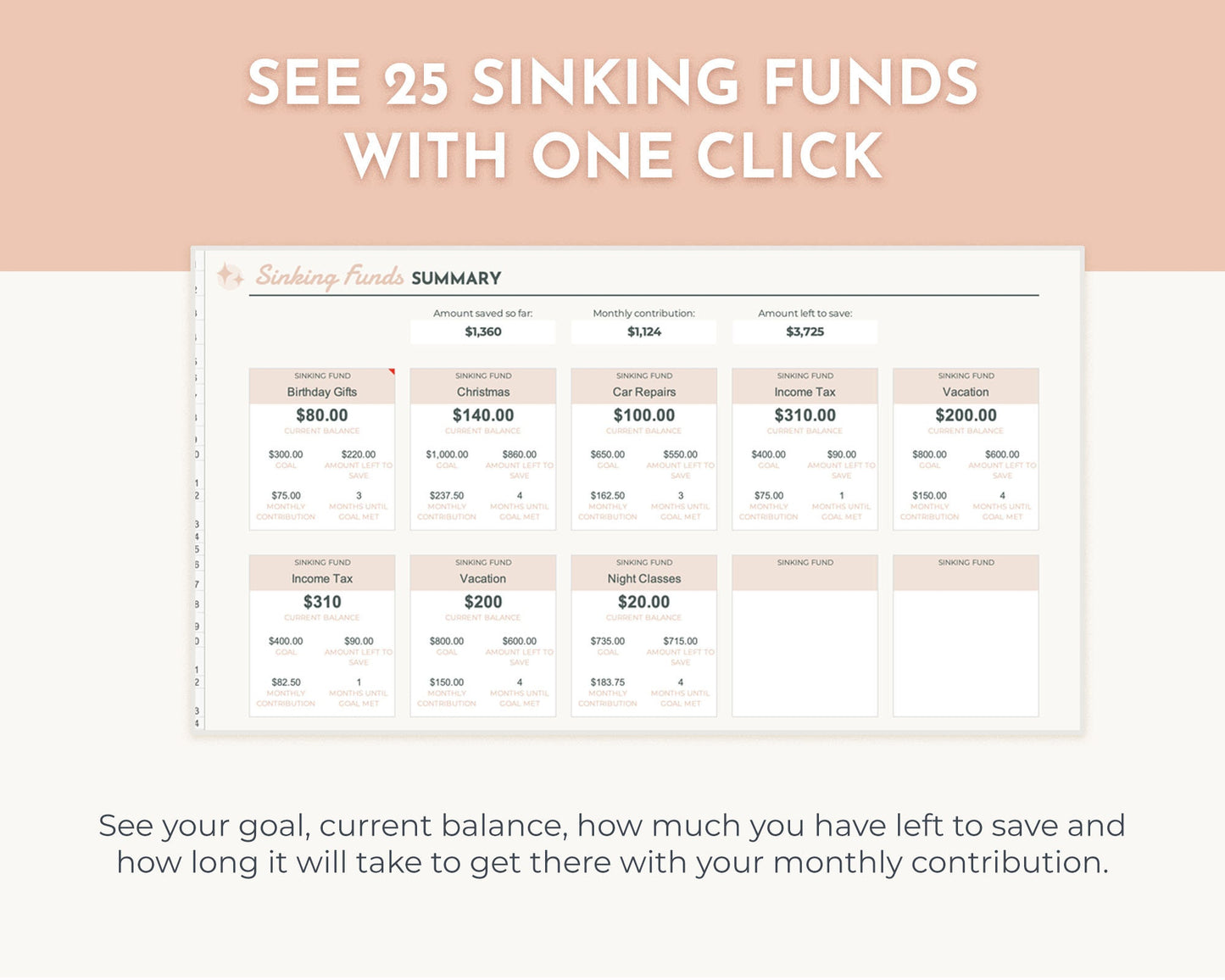 Sinking Funds Tracker