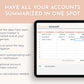 Bank Account Tracker Spreadsheet