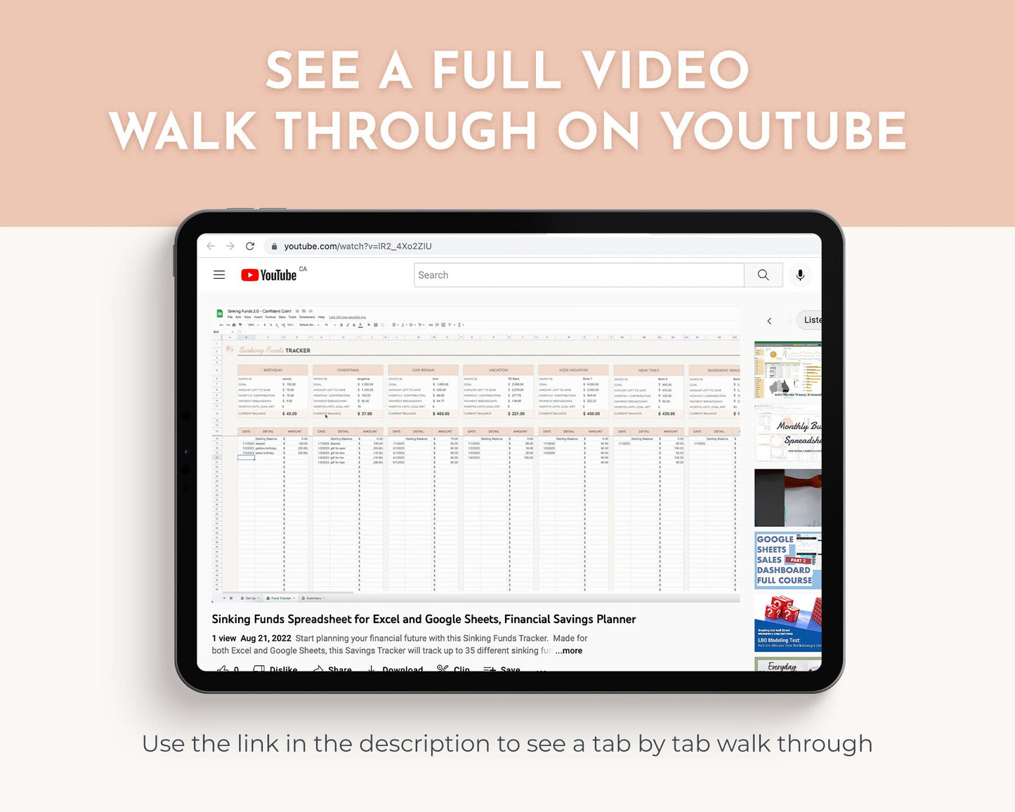Sinking Funds Tracker - Updated!