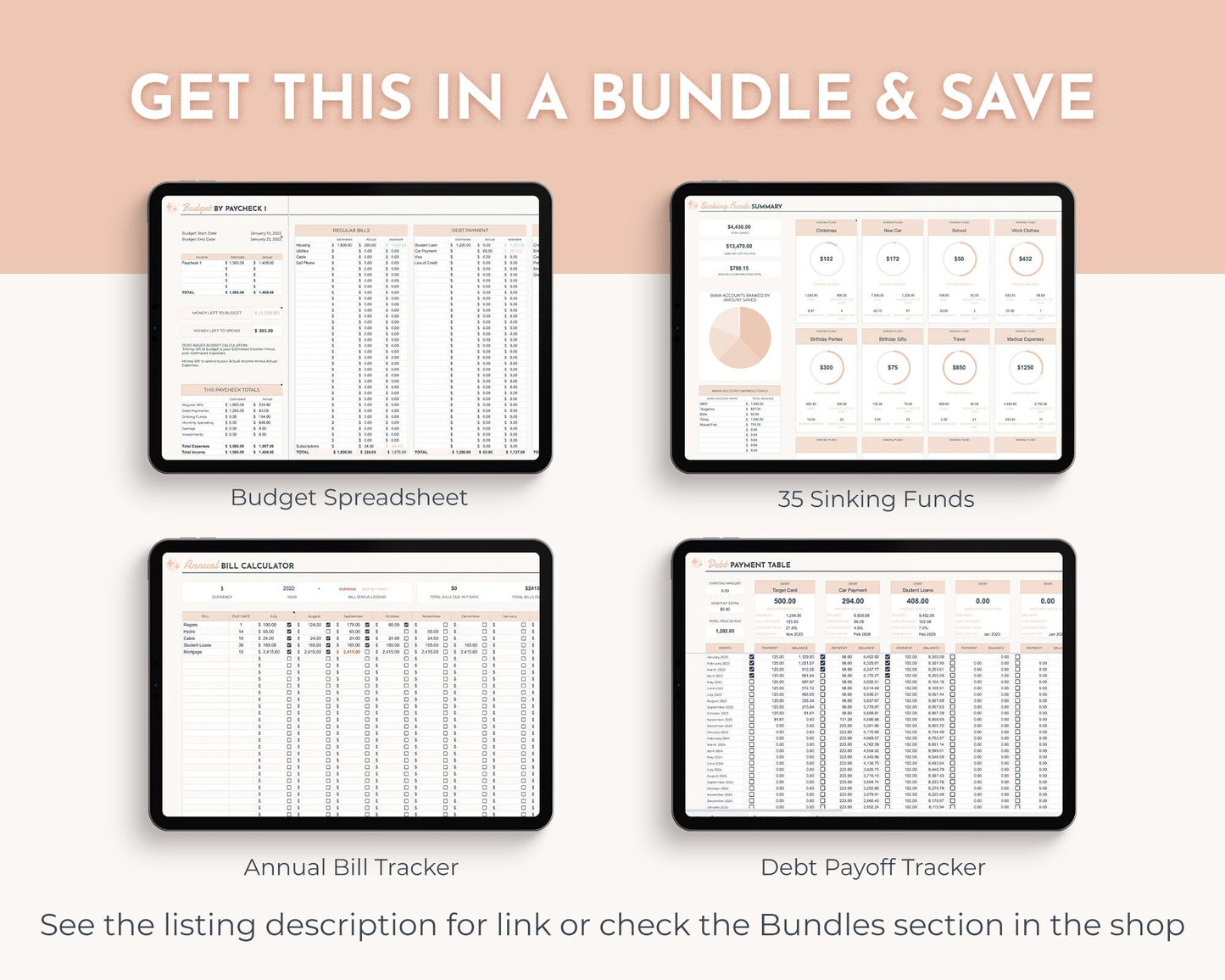 Monthly Budget Spreadsheet