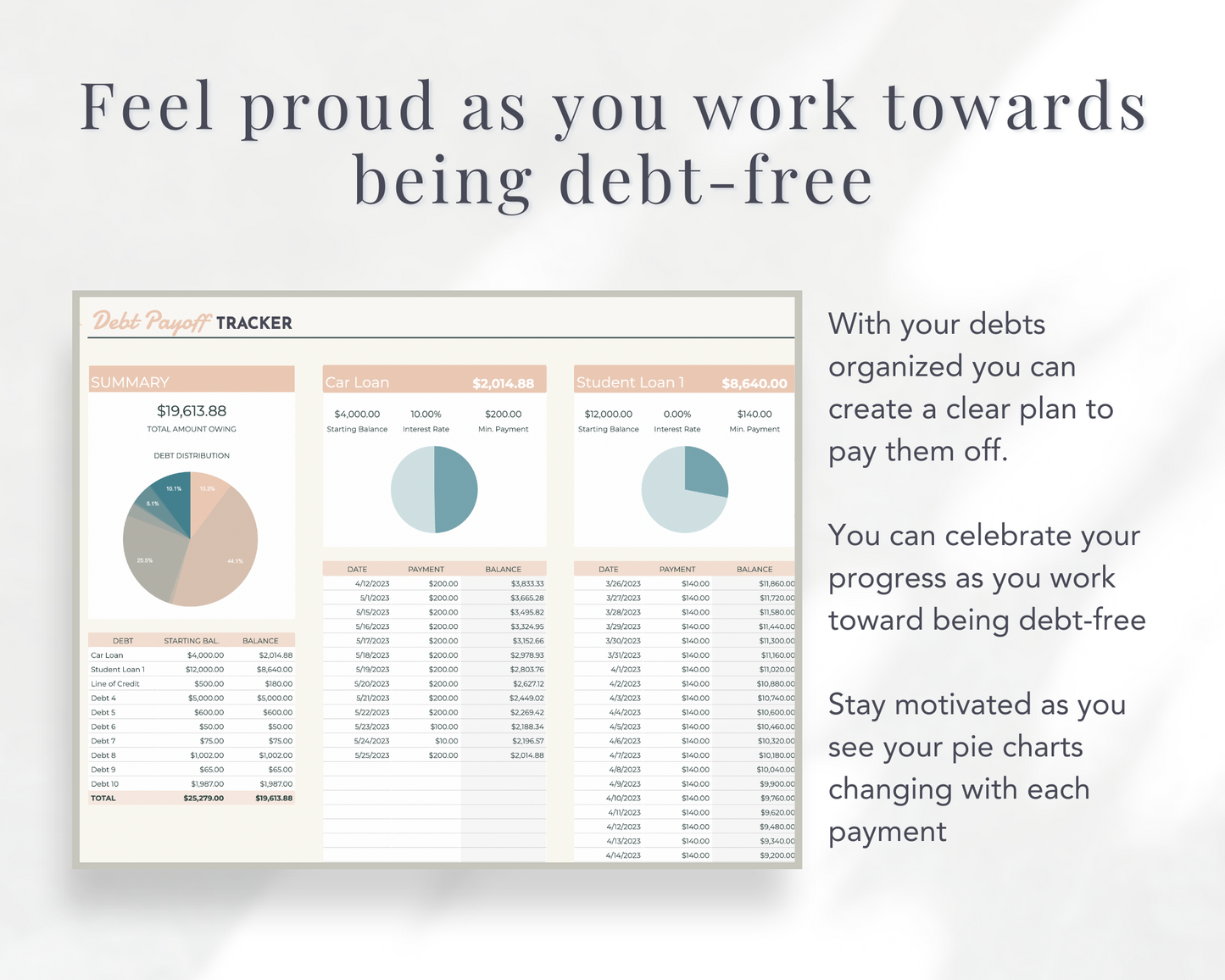 Easy Debt Payoff Tracker