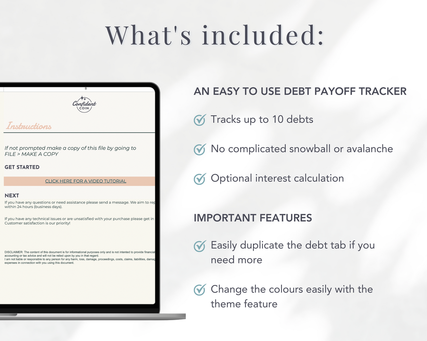 Easy Debt Payoff Tracker