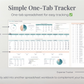 Cross Stitch Spending Tracker Personal Finance Spreadsheet for Google Sheets