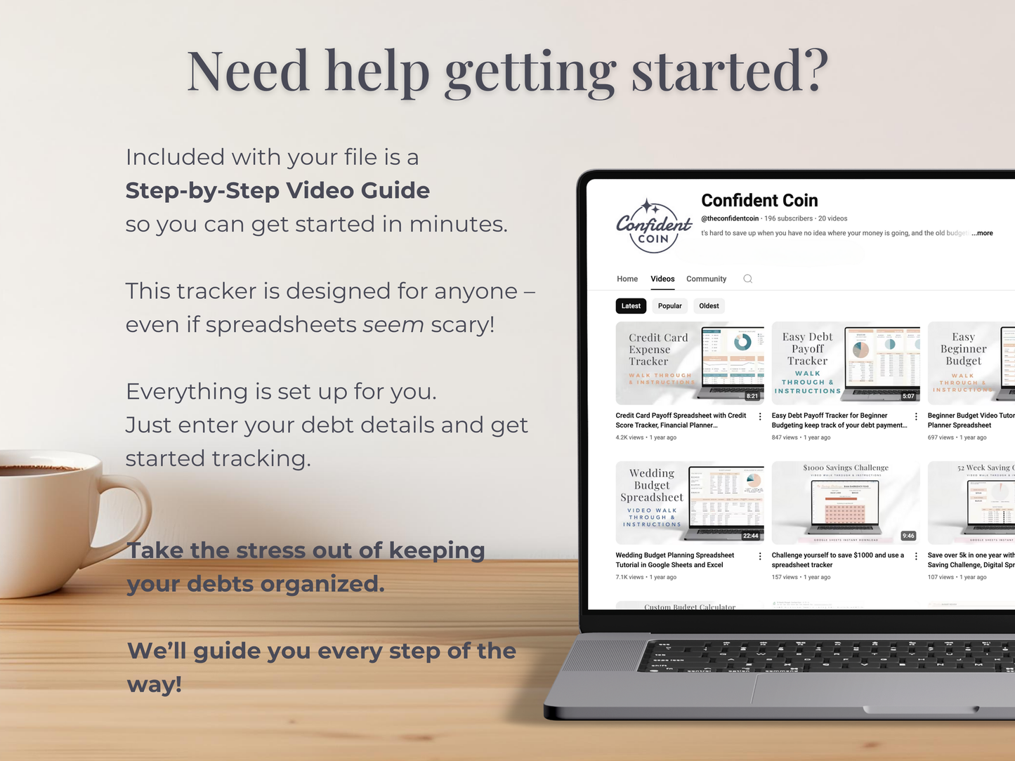 Debt Payoff Tracker Template for Google Sheets