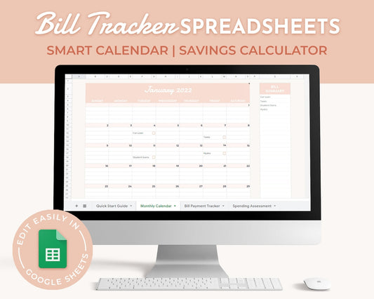 Bill Tracker Spreadsheet