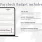 Paycheck Budget Spreadsheet Bundle