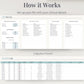 Clinical Hours Tracker for Social Work & Nursing Supervision Log Google Sheets & Excel