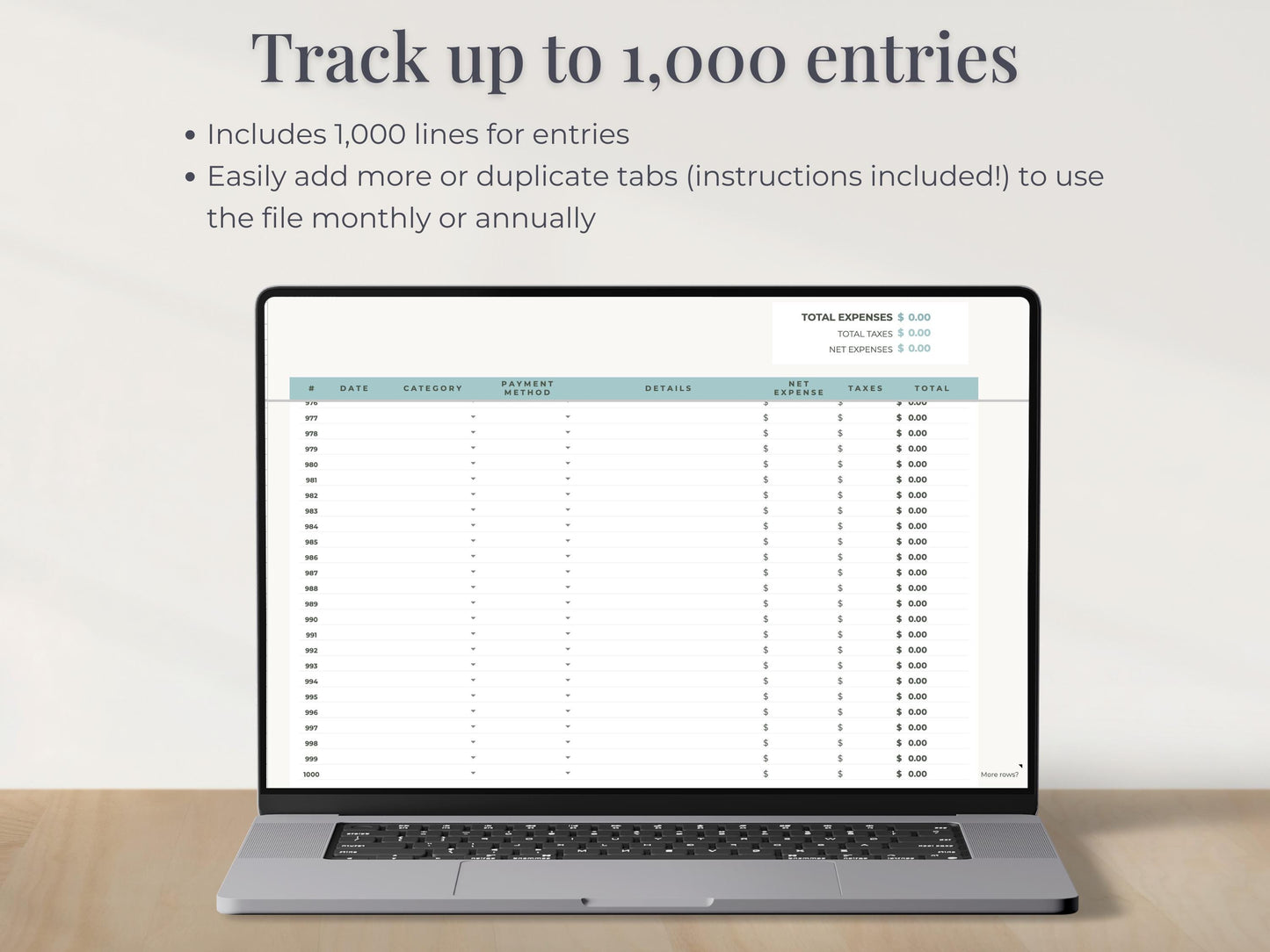 Small Business Income & Expense Tracker Spreadsheet for Google Sheets & Excel