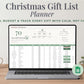 Holiday Budget + Gift Tracker for Google Sheets & Excel