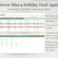 Holiday Budget + Gift Tracker for Google Sheets & Excel