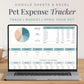 Pet Expense Tracker for Google Sheets & Excel