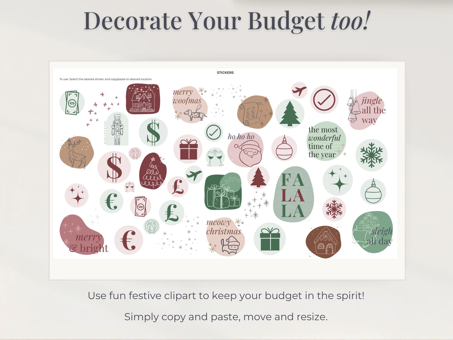 Christmas Budget Spreadsheet for Google Sheets & Excel