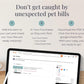 Pet Expense Tracker for Google Sheets & Excel