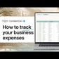 Small Business Income & Expense Tracker Spreadsheet for Google Sheets & Excel