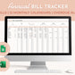 Annual Bill Tracker