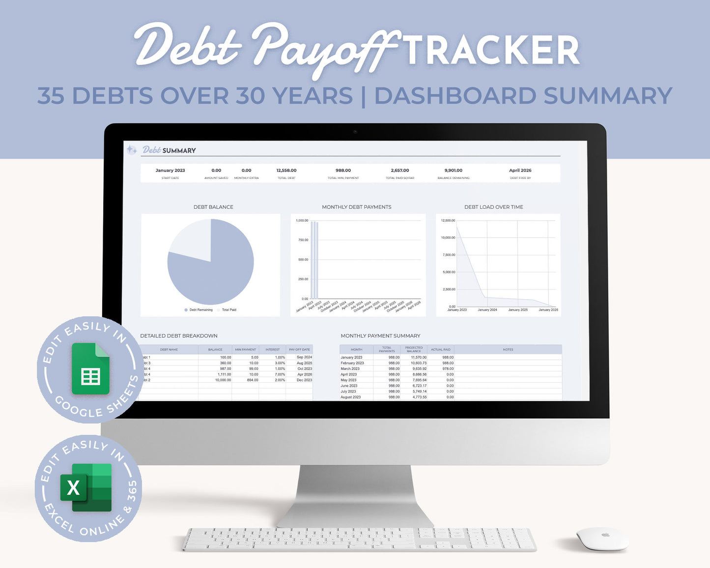 Debt Payoff Tracker Spreadsheet